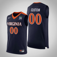 Virginia Cavaliers #00 Custom Navy 2019 Final-Four Jersey