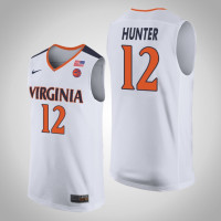 Virginia Cavaliers #12 De'Andre Hunter White College Basketball Jersey