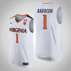 Francesco Badocchi NCAA Virginia Cavaliers Basketball Jersey - White