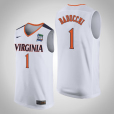 Virginia Cavaliers #1 Francesco Badocchi White 2019 Final-Four Jersey