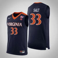 Virginia Cavaliers #33 Jack Salt Navy College Basketball Jersey