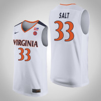 Virginia Cavaliers #33 Jack Salt White College Basketball Jersey