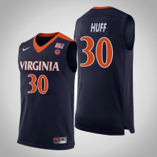 Virginia Cavaliers #30 Jay Huff Navy College Basketball Jersey