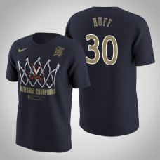 Virginia Cavaliers #30 Jay Huff Navy 2019 Basketball Champions T-Shirt