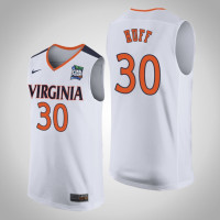 Virginia Cavaliers #30 Jay Huff White 2019 Final-Four Jersey