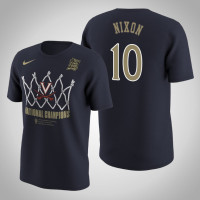 Jayden Nixon NCAA Virginia Cavaliers Navy 2019 Basketball Champions Locker Room T-Shirt