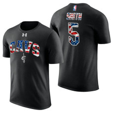 Cleveland Cavaliers #5 JR Smith Black Independence Day T-Shirt