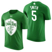 Cleveland Cavaliers #5 JR Smith Green St. Patrick's Day T-Shirt