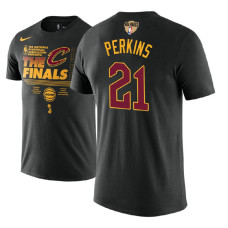 Kendrick Perkins Cavaliers 2018 Finals Trophy Black T-Shirt