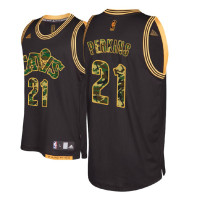 Cleveland Cavaliers #21 Kendrick Perkins Black Military Camo Fashion Jersey