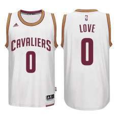 Cleveland Cavaliers #0 Kevin Love White Home Jersey