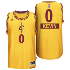 Cleveland Cavaliers #0 Kevin Love Gold Christmas Jersey