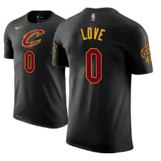 Cleveland Cavaliers #0 Kevin Love Black Statement T-Shirt