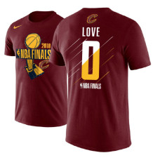 Cleveland Cavaliers #0 Kevin Love Wine Finals T-Shirt