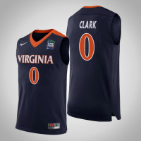 Virginia Cavaliers #0 Kihei Clark Navy 2019 Final-Four Jersey