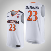 Virginia Cavaliers #23 Kody Stattmann White College Basketball Jersey