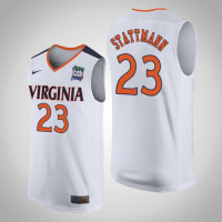 Virginia Cavaliers #23 Kody Stattmann White 2019 Final-Four Jersey