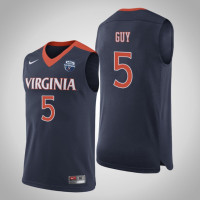 Virginia Cavaliers #5 Kyle Guy Navy 2019 Basketball Champions Jersey