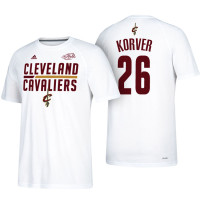 Cleveland Cavaliers #26 Kyle Korver White Name & Number T-Shirt