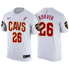 Cleveland Cavaliers #26 Kyle Korver White Name & Number T-Shirt