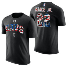 Cleveland Cavaliers #22 Larry Nance Jr. Black Independence Day T-Shirt