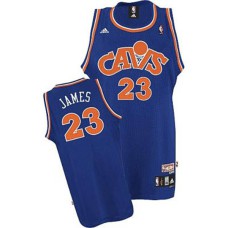 Cleveland Cavaliers #23 LeBron James Blue Hardwood Classics Jersey