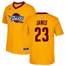 Cleveland Cavaliers #23 Lebron James Gold Fashion Jersey