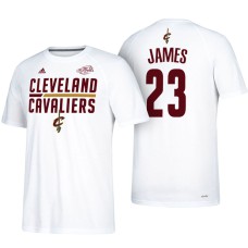 LeBron James Cavaliers #23 2017 Finals White T-Shirt