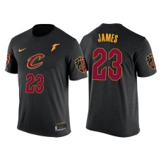 Cleveland Cavaliers #23 LeBron James Black Statement T-Shirt