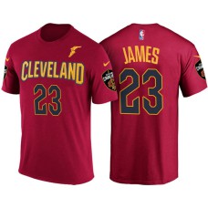 Cleveland Cavaliers #23 LeBron James Wine Icon T-Shirt