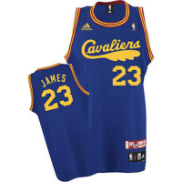 Cleveland Cavaliers #23 LeBron James Blue Hardwood Classics Jersey