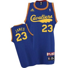 Cleveland Cavaliers #23 LeBron James Blue Hardwood Classics Jersey