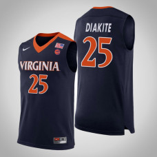 Mamadi Diakite NCAA Virginia Cavaliers Basketball Jersey - Navy