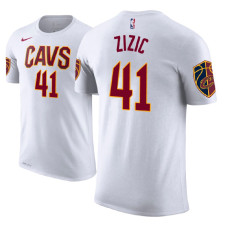 Cleveland Cavaliers #41 Ante Zizic White Association T-Shirt
