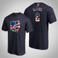 Cleveland Cavaliers Collin Sexton #2 2019 Memorial Day Banner State Navy T-shirt