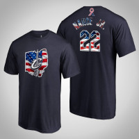 Cleveland Cavaliers Larry Nance Jr. #22 2019 Memorial Day Banner State Navy T-shirt