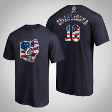 Cleveland Cavaliers Matthew Dellavedova #18 2019 Memorial Day Banner State Navy T-shirt