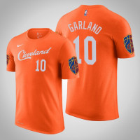 Darius Garland Cleveland Cavaliers #10 City Orange Name & Number T-Shirt