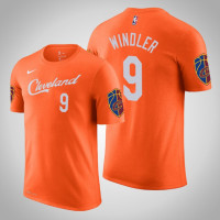 Dylan Windler Cleveland Cavaliers #9 City Orange Name & Number T-Shirt