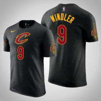 Dylan Windler Cleveland Cavaliers #9 Statement Black Name & Number T-Shirt