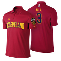 George Hill Cavaliers #3 Icon Edition Maroon Performance Polo