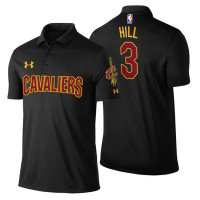 George Hill Cavaliers #3 Statement Black Performance Polo