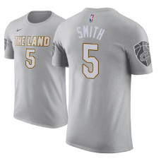 Cleveland Cavaliers #5 J.R. Smith Gray City T-Shirt