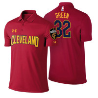 Cleveland Cavaliers #32 Jeff Green Maroon Icon Polo