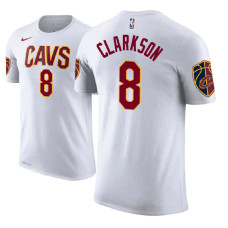 Cleveland Cavaliers #8 Jordan Clarkson White Association T-Shirt