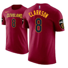 Cleveland Cavaliers #8 Jordan Clarkson Wine Icon T-Shirt