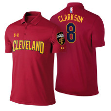 Cleveland Cavaliers #8 Jordan Clarkson Maroon Icon Polo