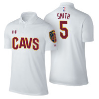 Cleveland Cavaliers #5 JR Smith White Association Polo