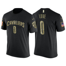 Kevin Love Cavaliers #0 USA Flag Camo T-Shirt