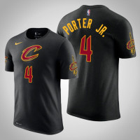 Kevin Porter Jr. Cleveland Cavaliers #4 Statement Black Name & Number T-Shirt